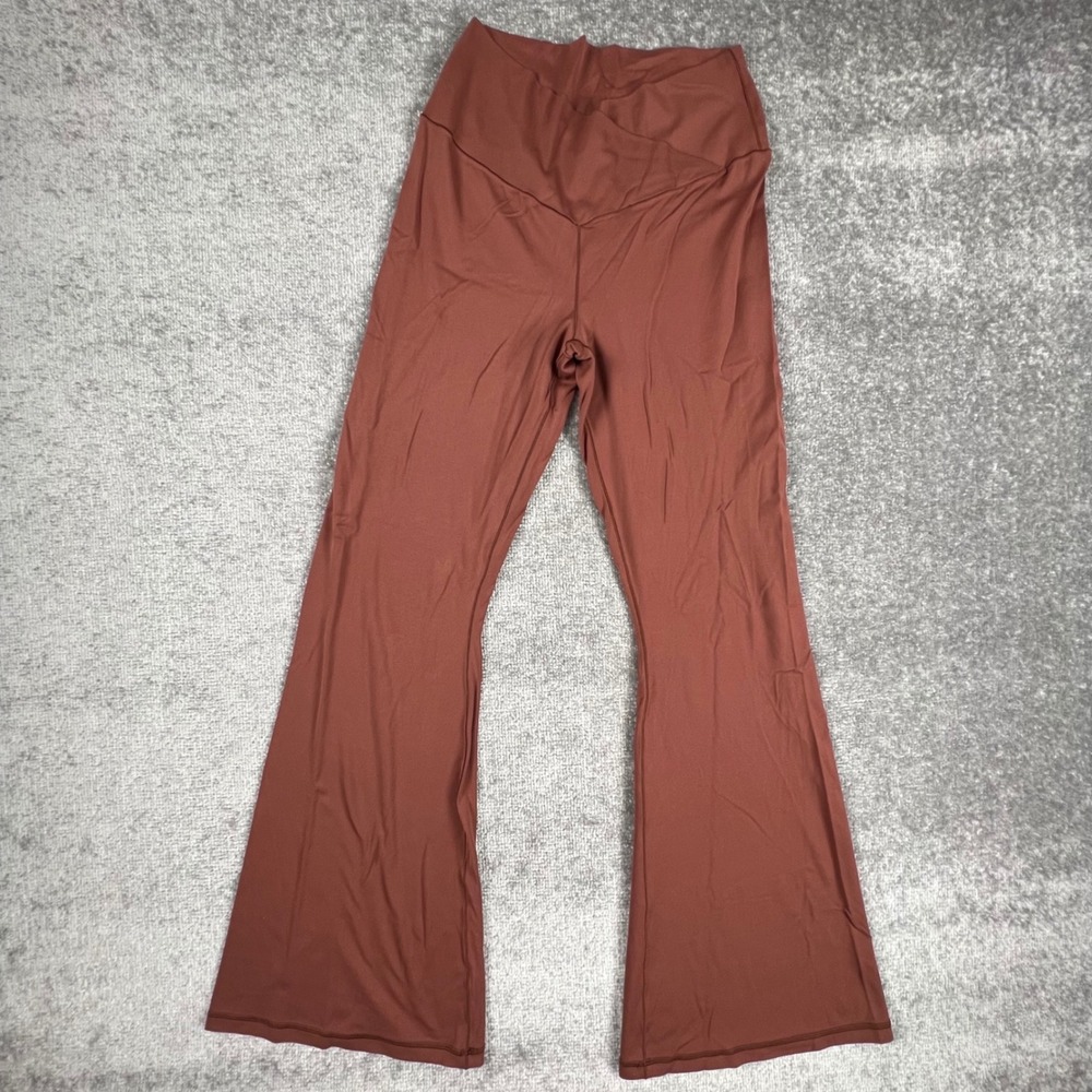 OFFLINE by Aerie Real Me Flare Crossover High Rise Leggings XL Rust Brown